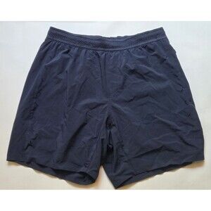 Ten Thousand Session Short Med 7" Lined Navy Training Gym Running Shorts Defect